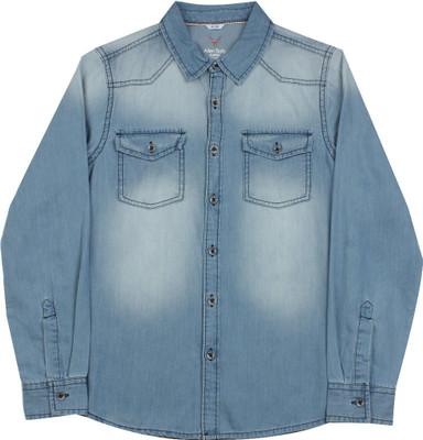 

Allen Solly Junior Boys Solid Casual Light Blue Shirt