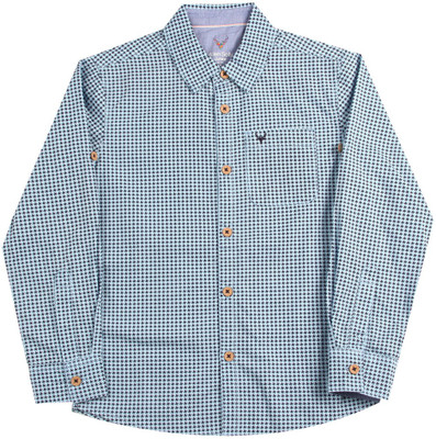 

Allen Solly Junior Boys Printed Casual Blue Shirt, Sky blue