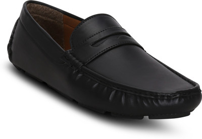 

Get Glamr Driver Penny Loafers For Men(Black