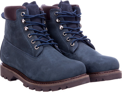 

Motocult Nubuck Leather Shoe Outdoors For Men(Navy