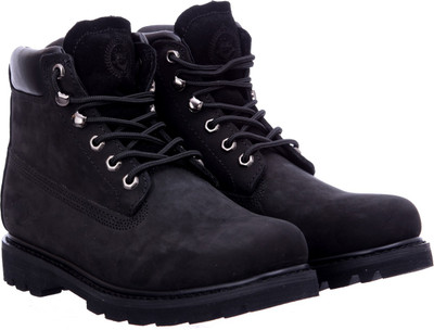 

Motocult Nubuck Leather Shoe Outdoors For Men(Black