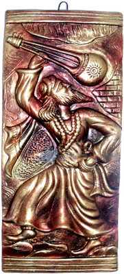 

Rasoh village hand artz tribal baul with lok geet Decorative Showpiece - 36 cm(Terracotta, Multicolor)