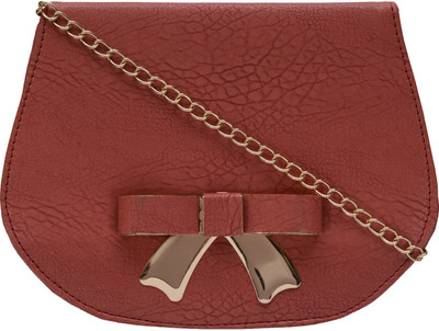 

Fristo Women Casual Orange PU Sling Bag
