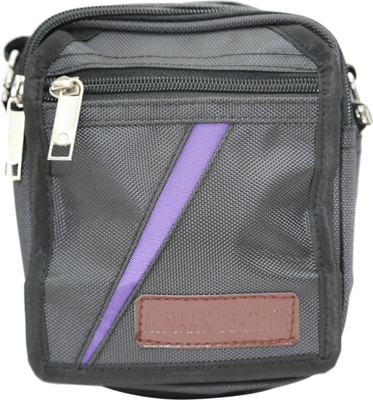 Armaan Leather Boys Casual Black Polyester Sling Bag