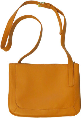 

Bhoomija Girls Casual Orange Genuine Leather Sling Bag