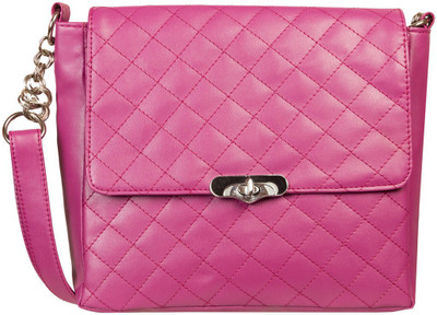 

Louise Belgium Women Casual Pink Leatherette Sling Bag