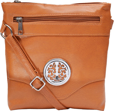 

Fristo Women Casual Tan PU Sling Bag