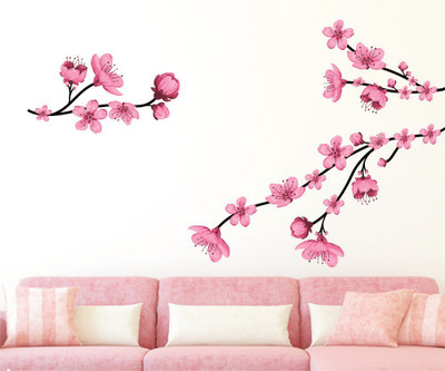 Littlebuds 150 cm Flower Removable Sticker(Pack of 1)