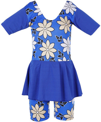 

Urban Studio Floral Print Girls Swimsuit, Blue