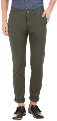 U.S. POLO ASSN. Slim Fit Men Dark Green Trousers