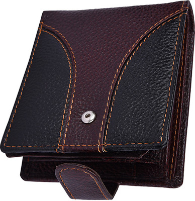 

Accezory Men Brown Genuine Leather Wallet(9 Card Slots), Brown2;black