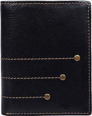 

Death by Color Men Black Genuine Leather Wallet(12 Card Slots)
