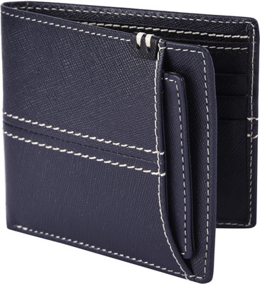 

Death by Color Men Blue Genuine Leather Wallet(6 Card Slots)