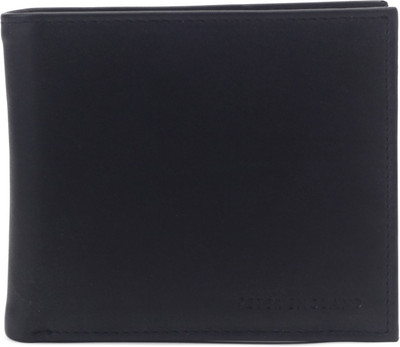 

Peter England Men Black Genuine Leather Wallet(4 Card Slots)
