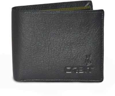 

LEE O Men Green Genuine Leather Wallet(5 Card Slots), Olive