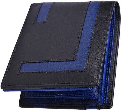 

Accezory Men Black Genuine Leather Wallet(8 Card Slots)