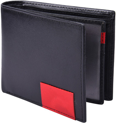 

Death by Color Men Black Genuine Leather Wallet(8 Card Slots)