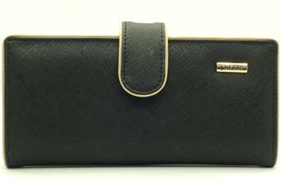 

Zepzop Women Black Artificial Leather Wallet(11 Card Slots)