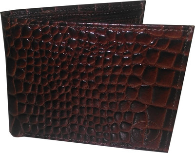 

Sperku Men Maroon Genuine Leather Wallet(5 Card Slots)