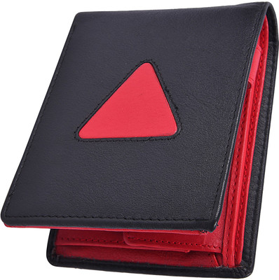 

Accezory Men Black Genuine Leather Wallet(8 Card Slots)