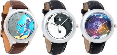 Jack Klein Combo of 3 Graphic Analog Watch  - For Men   Watches  (Jack Klein)