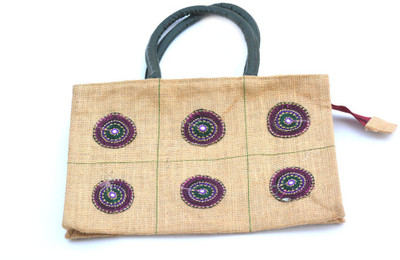 

Art Godaam Embroidery jute bag 10 Messenger Bag(Multicolor, 4)