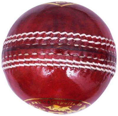 

Sports Perfect (Single Knee Cap Free) Prince Leather Cricket Leather Ball(Pack of 1, Maroon)