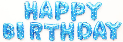

ROCK THE PARTY Printed LETTER BALLOON BANNER Balloon(Multicolor, Pack of 13)