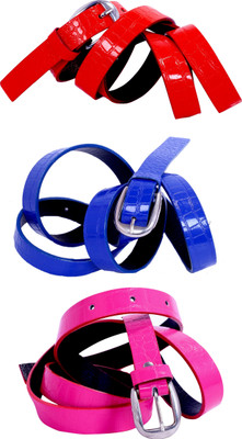 

Piftif Women Formal, Casual Multicolor Artificial Leather Belt
