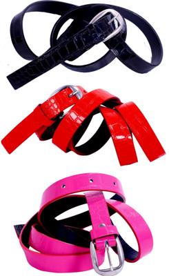 

Piftif Women Formal, Casual Multicolor Artificial Leather Belt
