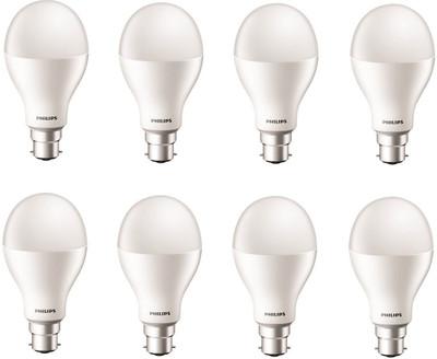 

Philips 20 W Round B22 LED Bulb(White, Pack of 8)