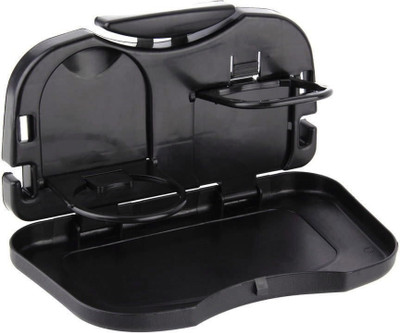 

CheckSums 11922 Multifunction Folding Car Back Seat Table Drink Food Cup Tablet Tray Holder Black Cup Holder Car Tray Table