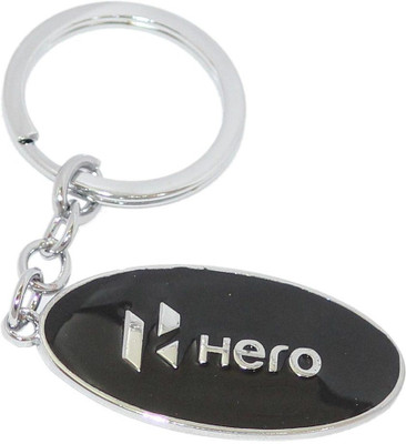 

Aura Full Metal Hero Bike Locking Key Chain(Silver, Black)