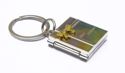 

JOSHISNEST metalic foldable photo frame key chain Key Chain(Silver)