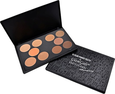 

GlamGals 10 color powder palette Compact(Various skin shades, 52 g)