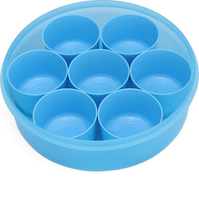 

MasterCook Spice Box - 1900 ml, 200 ml Plastic Food Storage(Pack of 9, Blue)