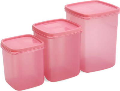 

MasterCook Deluxe - 700 ml, 1300 ml, 1850 ml Plastic Food Storage(Pack of 3, Pink)