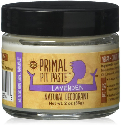 

Primal Pit Paste Deodorant, 100% Natural, Aluminum, Paraben Free, No Added Fragrances, Lavender, 2 oz Deodorant Cream - For Men & Women(56 g)