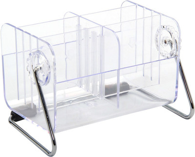 

Swarish 6 Compartments Plastic Remote Holder Organizer(Transparent)