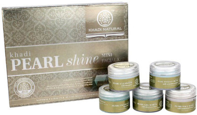 

Khadi Natural Pearl Shine Mini Facial Kit 75 g(Set of 5)