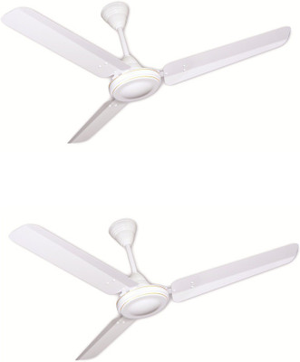 

Crompton High Speed Plus Opw Pack of 2 3 Blade Ceiling Fan(Opal white, Pack of 2)