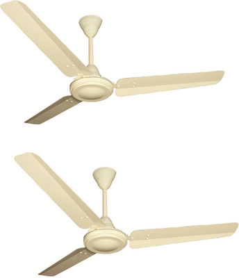 Crompton High Speed Plus Ivy Pack Of 2 3 Blade Ceiling Fan Ivory