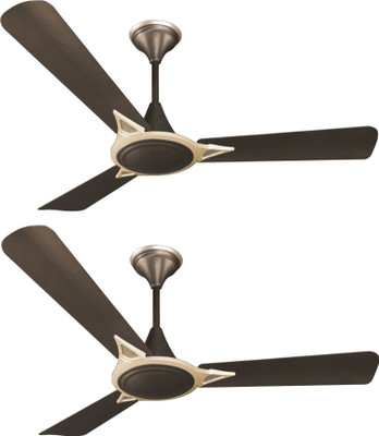 

Crompton Avancer Prime Anti Dust BB Pack of 2 3 Blade Ceiling Fan(Baker Brown, Pack of 2)