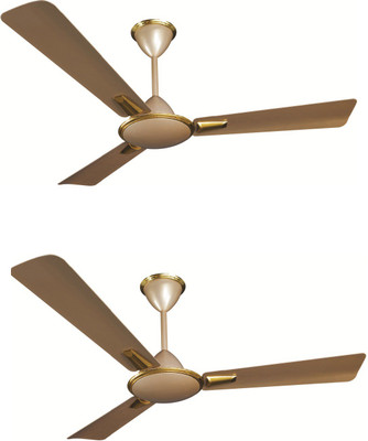 

Crompton Aura Prime Anti Dust Pack of 2 3 Blade Ceiling Fan(Husky Gold, Pack of 2)