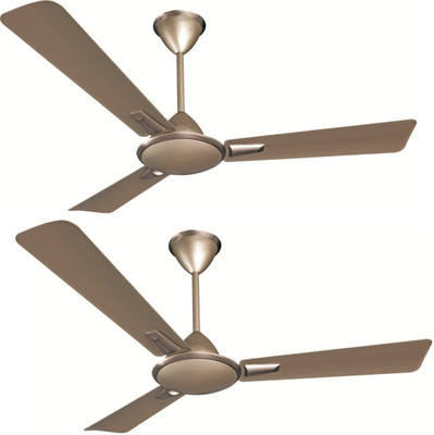 

Crompton Aura Prime Anti Dust Pack of 2 3 Blade Ceiling Fan(Antique Beige, Pack of 2)