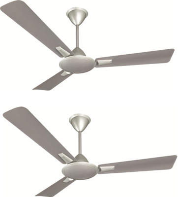 

Crompton Aura Prime Anti Dust Pack of 2 3 Blade Ceiling Fan(Himalayan Grey, Pack of 2)