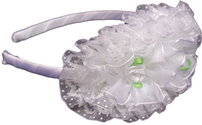 

Trendeela.com Hiral White Frill Hair Band(White)