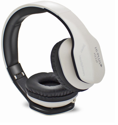 HI-PLUS H111F Headphone(White, Over the Ear)