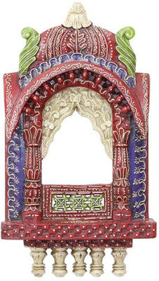 

Apkamart Handicraft Wooden Wall Hanging Jharokhas - For Home Deor and Gifts Wooden Jharokha(69 cm x 35 cm Handcrafted)