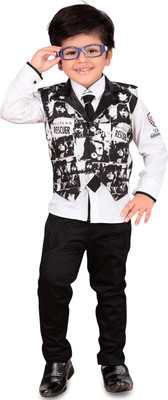 

V KIDS Boys Party(Festive) Shirt Pant, Coat(White